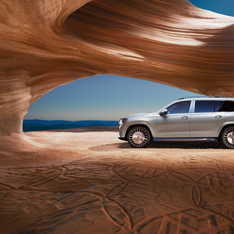 The exterior of the GLS from Mercedes-Maybach.