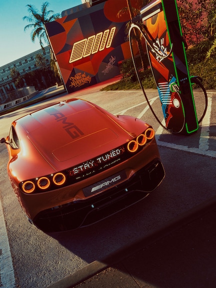 The hyper-fast charging of the new CONCEPT AMG GT XX based on AMG Electric Architecture (AMG.EA) by Mercedes-AMG.