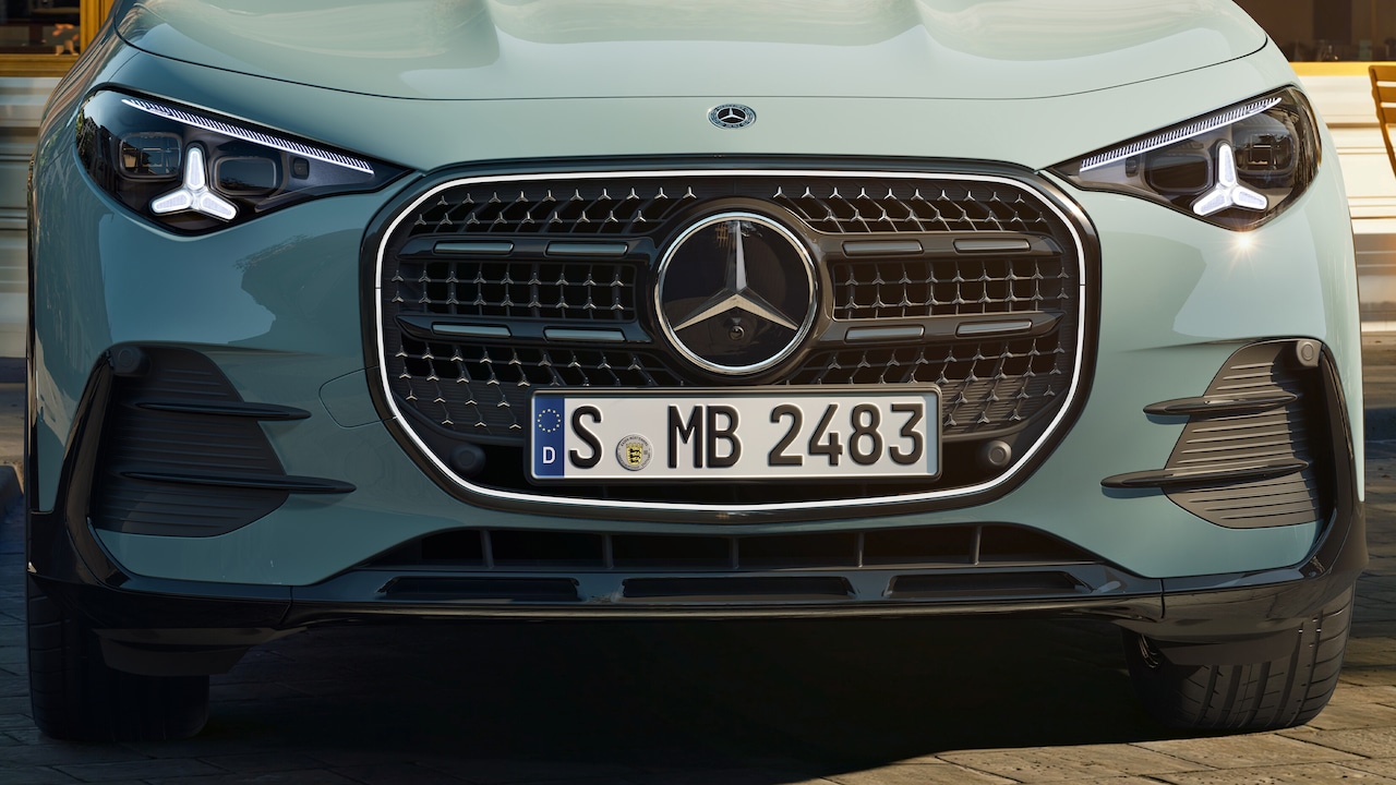 L'avant emblématique du nouveau GLA de Mercedes-Benz.