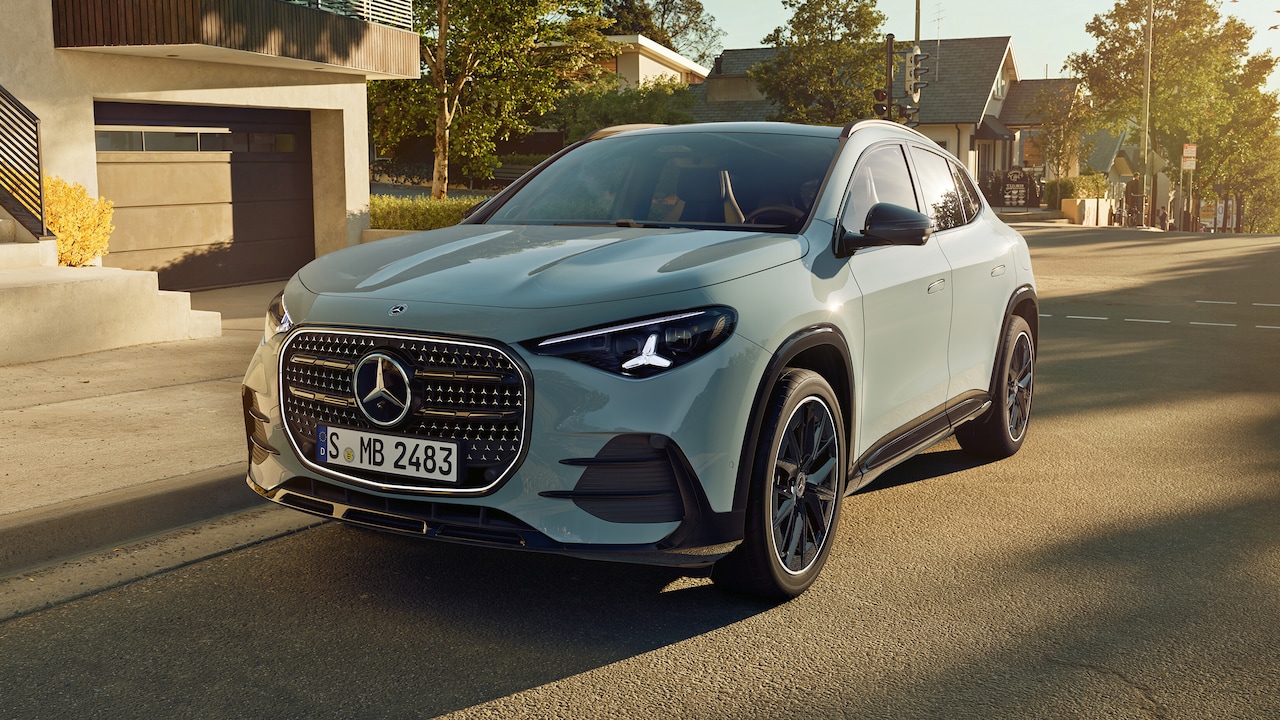 L'extérieur du nouveau GLA de Mercedes-Benz.