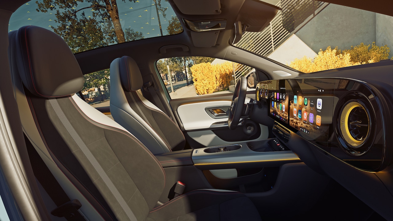 L'intérieur du nouveau GLA de Mercedes-Benz.