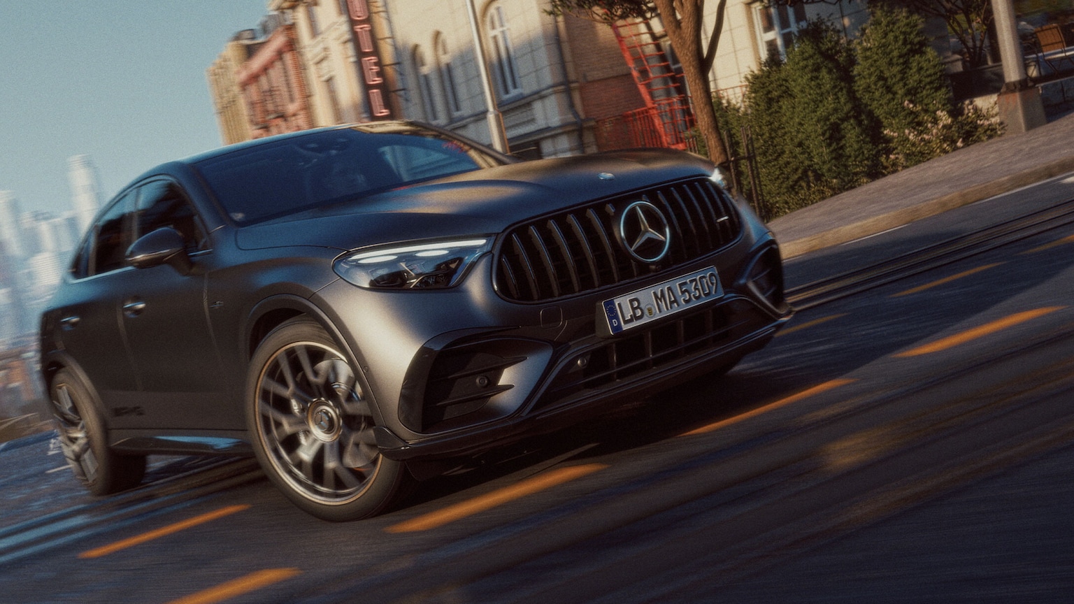 Das Night-Paket II des neuen Mercedes-AMG GLC Coupés.