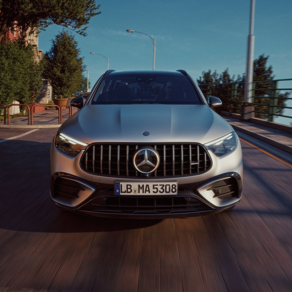 L'avant de la nouvelle Mercedes-AMG GLC SUV.