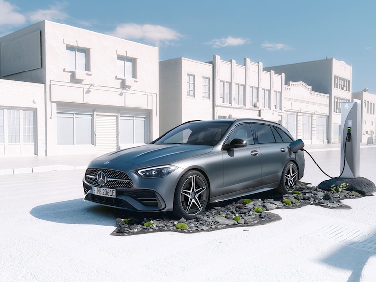 Mercedes-Benz | Land Sea Air | Plug-in hybrids The C-Class 300 e Estate from Mercedes-Benz.