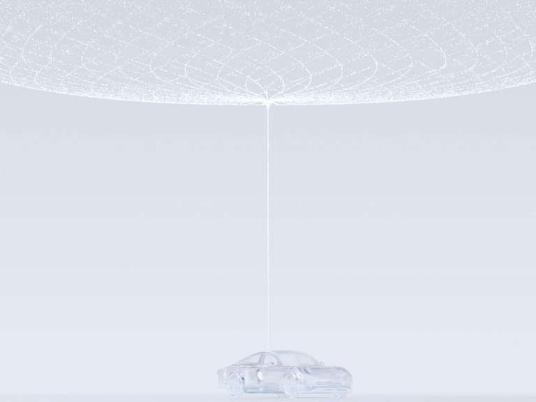 Over the air | Technology | Mercedes-Benz Visualization of the Over-the-air technology.