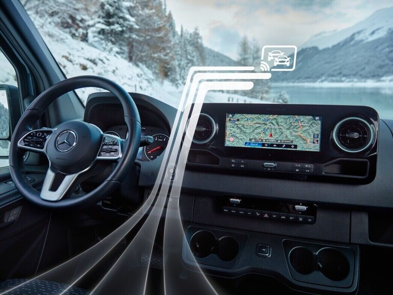 Finden Sie weiterführende Informationen sowie Antworten auf häufige Fragen zu den Themen Mercedes me und digitale Extras für Geschäftskunden.
